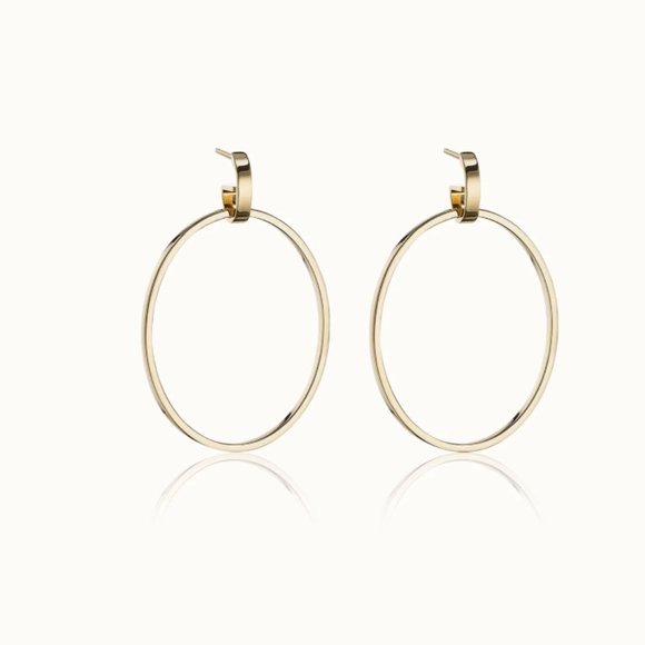 New Vita Fede Cassio Modular Convertible Earrings Gold Stainless Steel - Picture 9 of 13